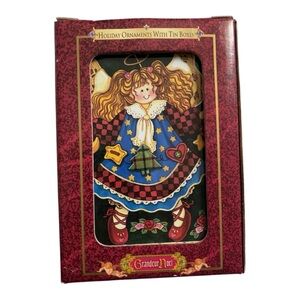 Grandeur Noel Holiday Ornaments With Tin‎ Boxes